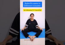 butterfly asana in pregnancy #yoga #ytshorts #health #pregnant #pregnany