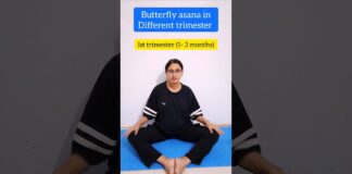 butterfly asana in pregnancy #yoga #ytshorts #health #pregnant #pregnany