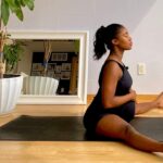 8 minutes full body prenatal yoga stretch | 1st, 2nd, 3rd trimester |