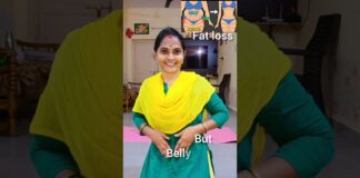 Only 1Exercise for fat burn 🔥-hip thighs&belly fat loss#weightloss #yoga #flattummy #fitness