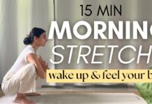 15 MIN MORNING STRETCH YOGA || Wake Up & Feel Amazing For Your Day (Yoga With Nancy)