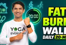 Daily Walk at Home for Weight Loss | 20-Min Routine | Saurabh Bothra Yoga