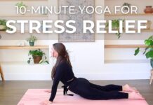 10-Minute Yoga for Stress Relief | Yoga to Reduce Stress and Anxiety