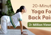 20 Minute Yoga for BACK PAIN | पीट दर्द के लिए योग @satvicyoga