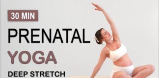 30 Min PREGNANCY YOGA | All Trimesters + Levels | Deep Full Body Stretch | Meditation Vibes