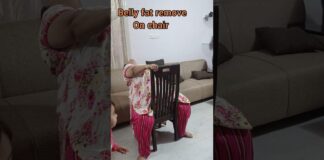 Home workout on chair for belly fat remove #yoga #exercise #bellyfat