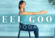 Feel Good Stretch Chair Yoga for Seniors & Beginners // Posture & Hip Focus!