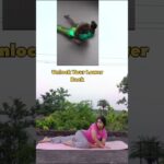 Lower Back Feeling Locked? Try This Stretch! #Yoga #BackStretch #Shorts