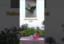 Lower Back Feeling Locked? Try This Stretch! #Yoga #BackStretch #Shorts