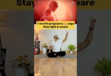 7th Month Pregnancy Yoga | Stay Light & Mindful | Safe Prenatal Yoga #prenatalyoga